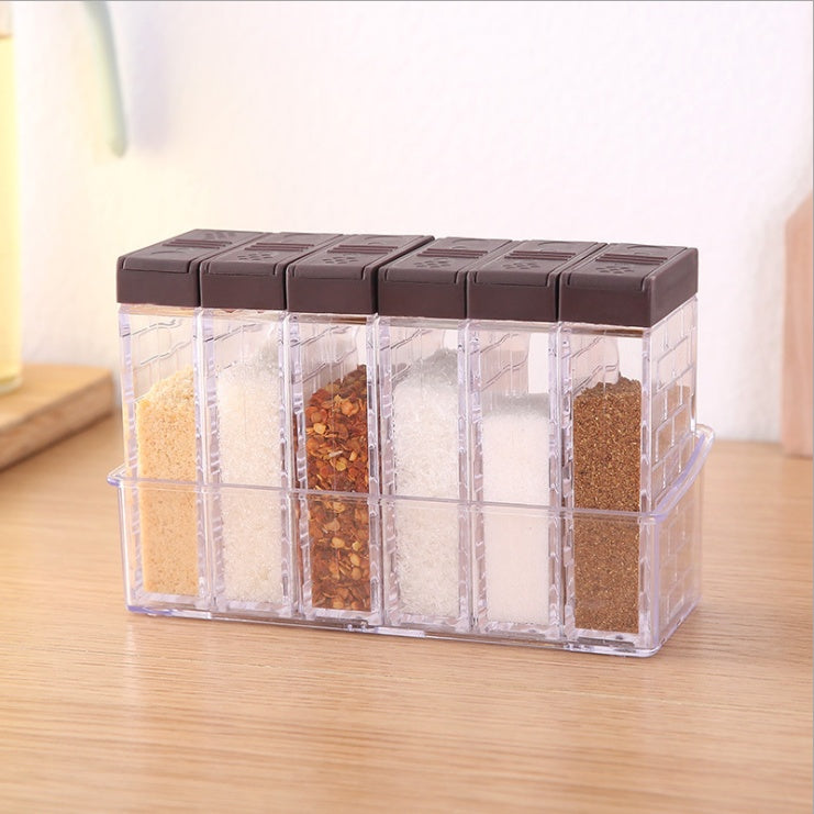 Kitchen Seasoning Storage Box – Spice Container Organizer with Lid for Salt, Sugar & Masala