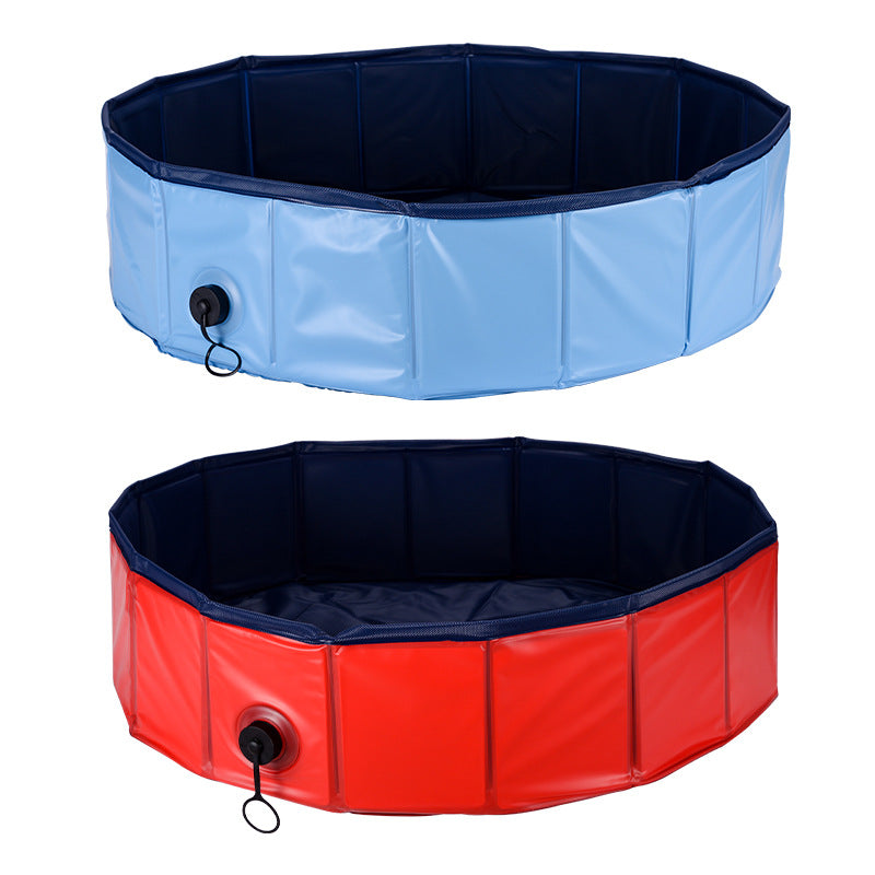 Portable Foldable Pet Pool & Bathtub | Dog & Cat Bathing Tub | Outdoor Kids Pool | Durable Pet Cleaning Bath Tub