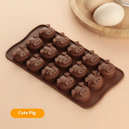 Silicone Animal Candy Mold for Chocolate & Cake Decoration – Food Grade Baking Mold for DIY Chocolate, Fondant, Candy & Cake Toppers