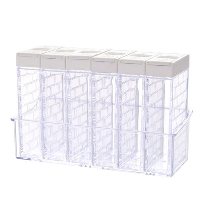 Kitchen Seasoning Storage Box – Spice Container Organizer with Lid for Salt, Sugar & Masala