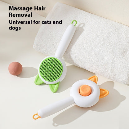 Self Cleaning Pet Hair Remover Brush for Dogs & Cats | Deshedding Grooming Comb | Dematting Tool for Pet Fur Cleaning & Grooming Accessories