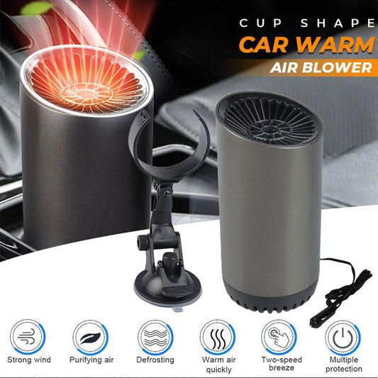 12V Car Heater Fan & Defroster | Windshield Defogger Demister | Portable Warm Air Blower for Car Glass & Interior Heating