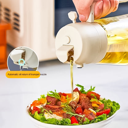 2-in-1 Olive Oil Sprayer & Dispenser 470ML – Glass Oil Spray Bottle for Cooking, BBQ, Air Fryer & Kitchen Use