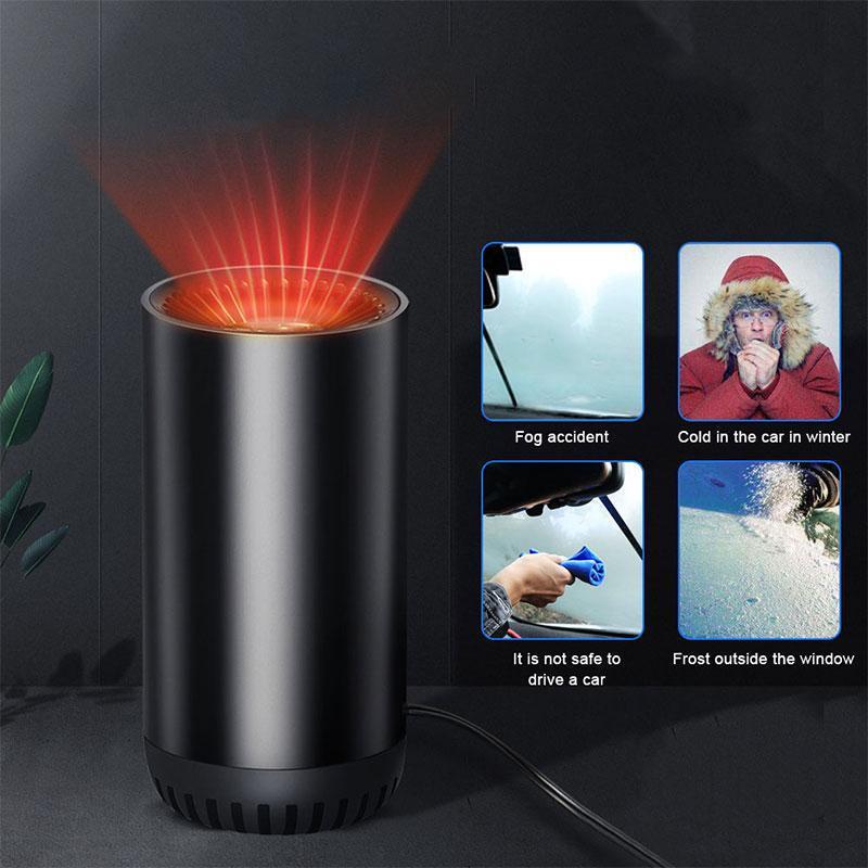12V Car Heater Fan & Defroster | Windshield Defogger Demister | Portable Warm Air Blower for Car Glass & Interior Heating