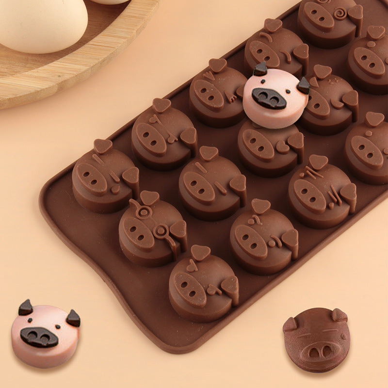 Silicone Animal Candy Mold for Chocolate & Cake Decoration – Food Grade Baking Mold for DIY Chocolate, Fondant, Candy & Cake Toppers