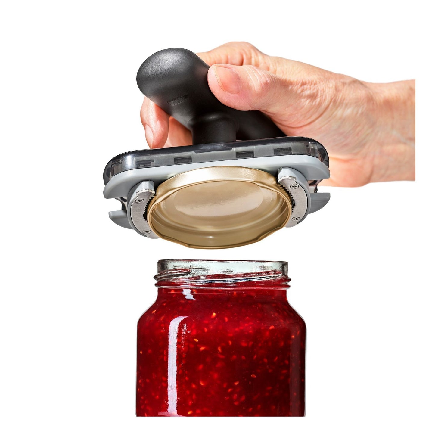 Multifunctional Bottle & Can Opener – Easy Grip Jar Opener Kitchen Gadget for Lids, Caps & Bottles