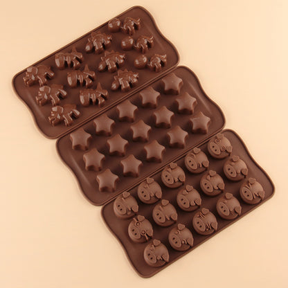 Silicone Animal Candy Mold for Chocolate & Cake Decoration – Food Grade Baking Mold for DIY Chocolate, Fondant, Candy & Cake Toppers