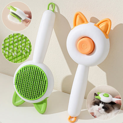 Self Cleaning Pet Hair Remover Brush for Dogs & Cats | Deshedding Grooming Comb | Dematting Tool for Pet Fur Cleaning & Grooming Accessories